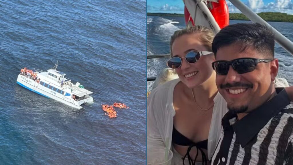 Casal que ficou à deriva em acidente com catamarã celebrava Lua de Mel em Morro de São Paulo: “desesperador”