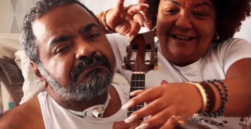 “Ele deixou de responder aos estímulos”, afirma esposa de Arlindo Cruz