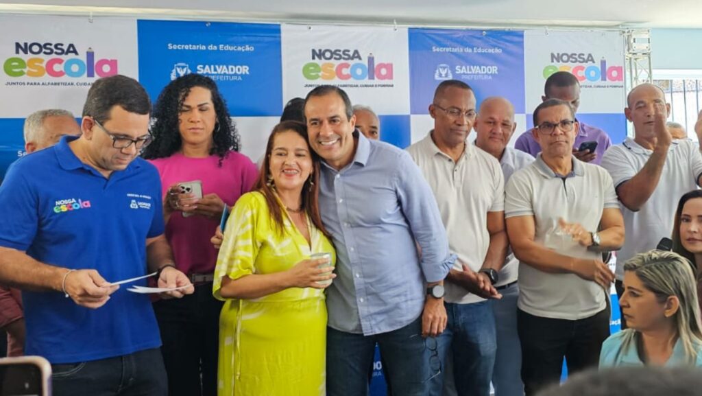 Vídeo: Bruno Reis e Thiago Dantas entregam escola de tempo integral em Sussuarana e detalham investimento