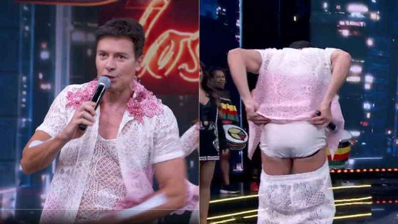 Rodrigo Faro diverte a web ao abaixar as calças durante a ‘Dança dos Famosos’