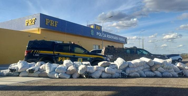 PRF apreende carga com mais de 700 kg de maconha na Bahia