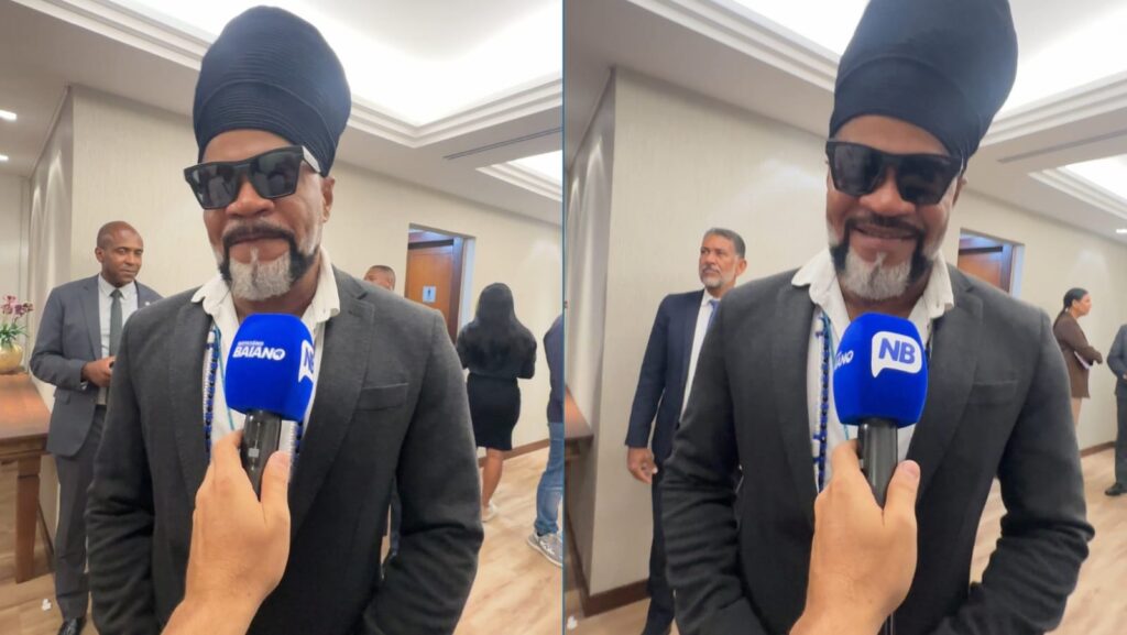 Vídeo: Carlinhos Brown enaltece trajetória de Bruno Monteiro durante entrega de honraria