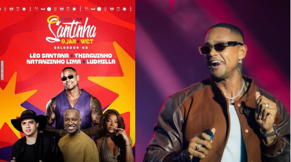 Léo Santana anuncia atrações e abertura de vendas do Baile da Santinha 2026