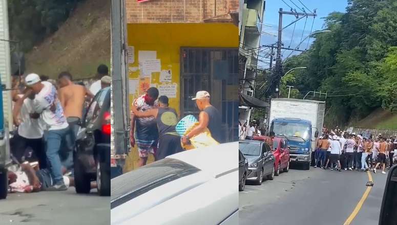 Cenas fortes: torcedores da Bamor espancam e esfaqueiam vítima no São Rafael