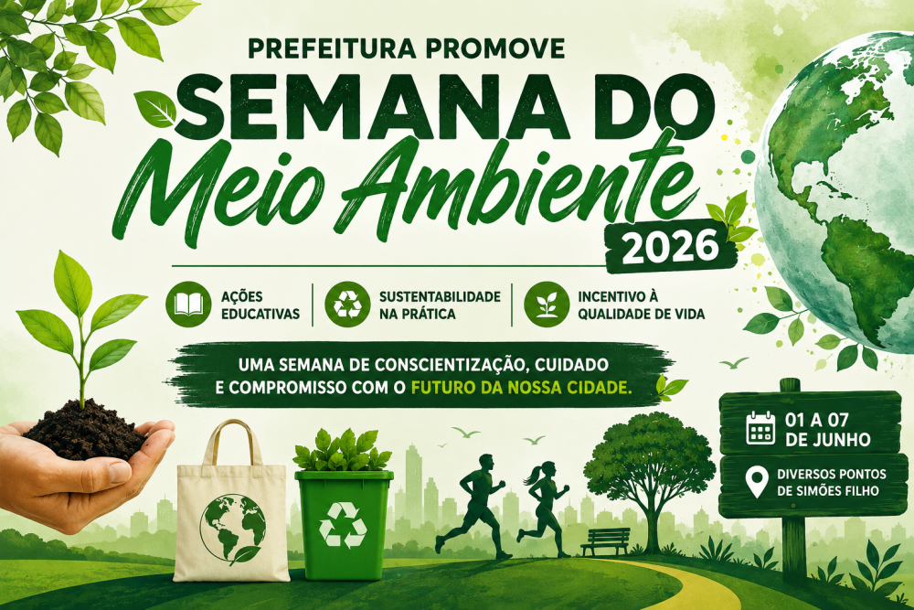 Prefeitura de Simões Filho promove atividades especiais na Semana do Meio Ambiente 2026