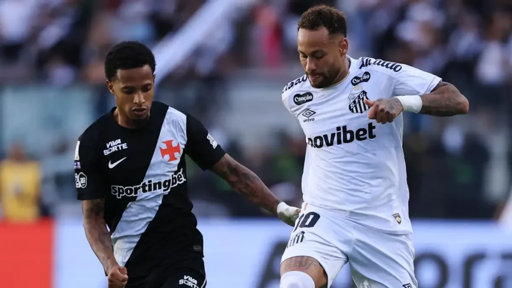 Climão! Thiago Mendes ignora Neymar antes de Vasco x Santos