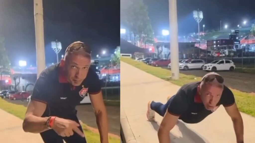 Torcedor declarado do Vitória, Coronel Sturaro paga promessa e canta hino do Bahia após derrota no clássico; assista