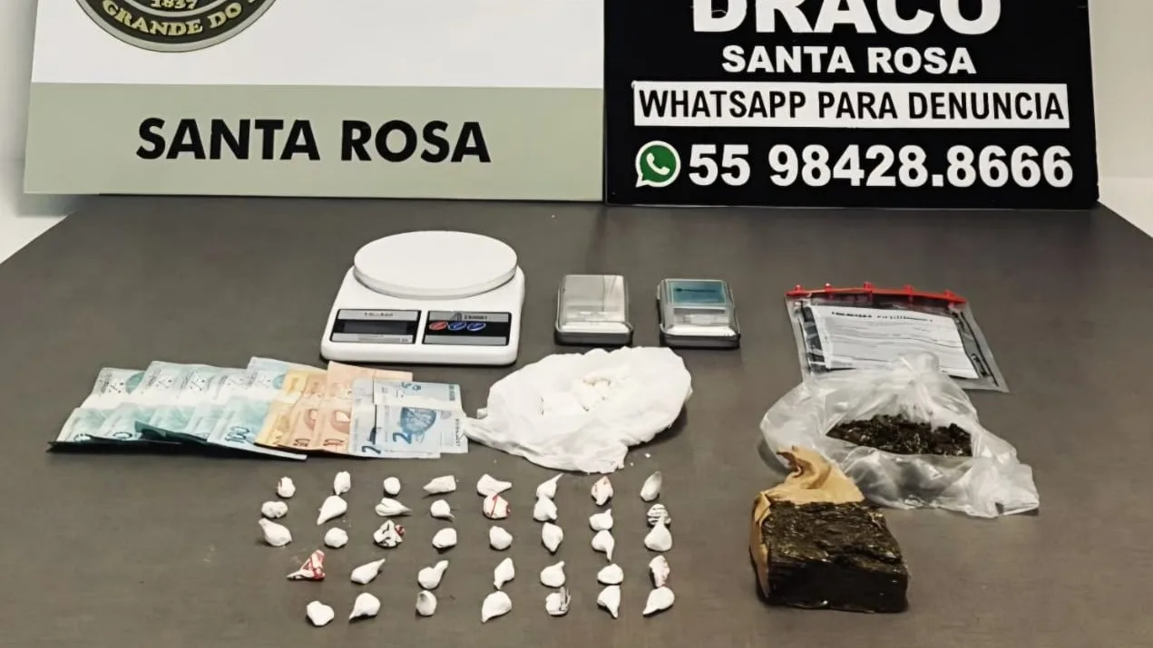 Drogas são apreendidas em Santa Rosa