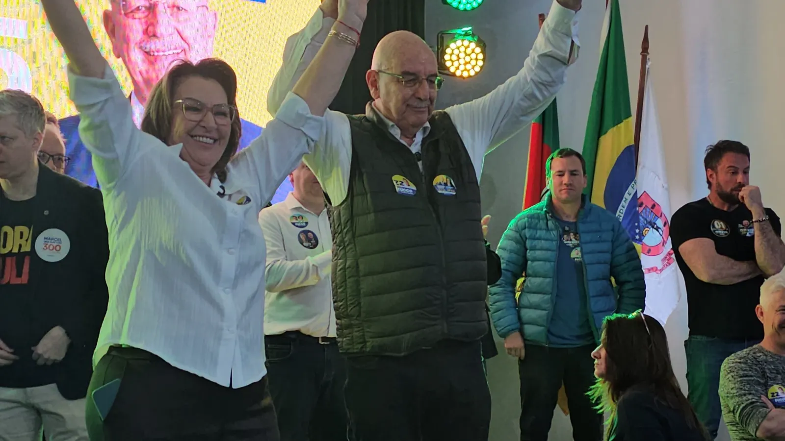 Com presença de Zucco, candidaturas de Osmar Terra e Vanice de Matos são apresentadas