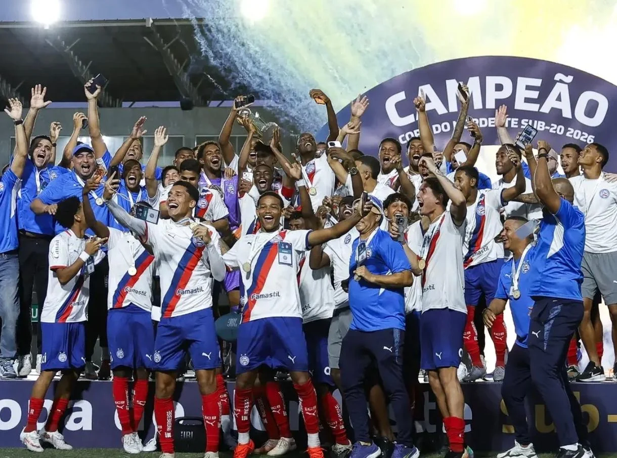 Campeão! Bahia ganha do Fortaleza em jogo disputado e ergue segunda taça da Copa do Nordeste sub-20
