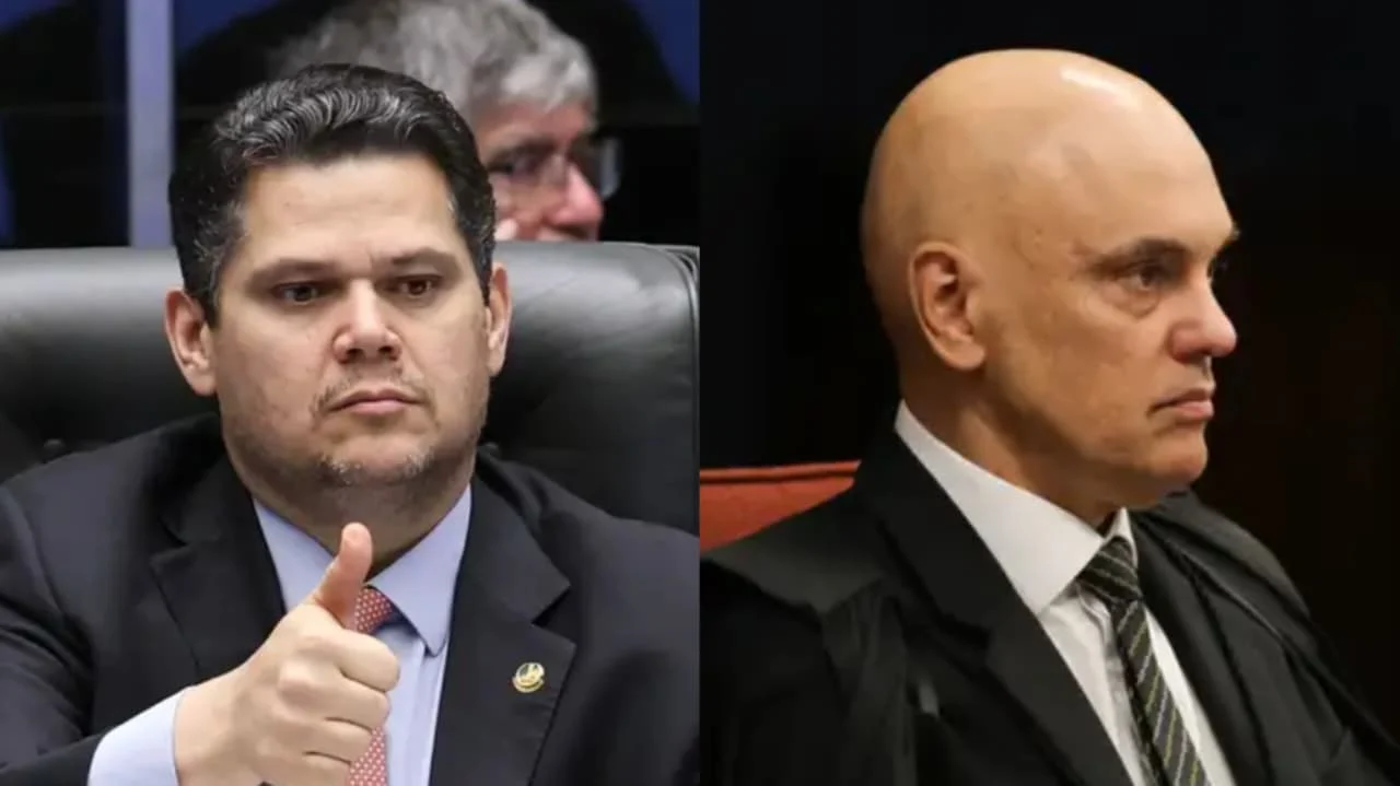 Alcolumbre sinaliza possibilidade de “impeachment cruzado” de Moraes e Mendonça no STF
