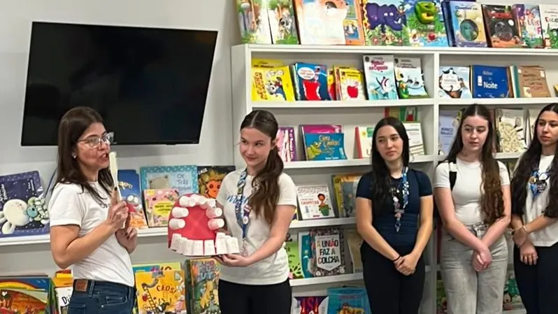 Interact Club promove ação de saúde bucal para crianças da EMEI Amor Perfeito
