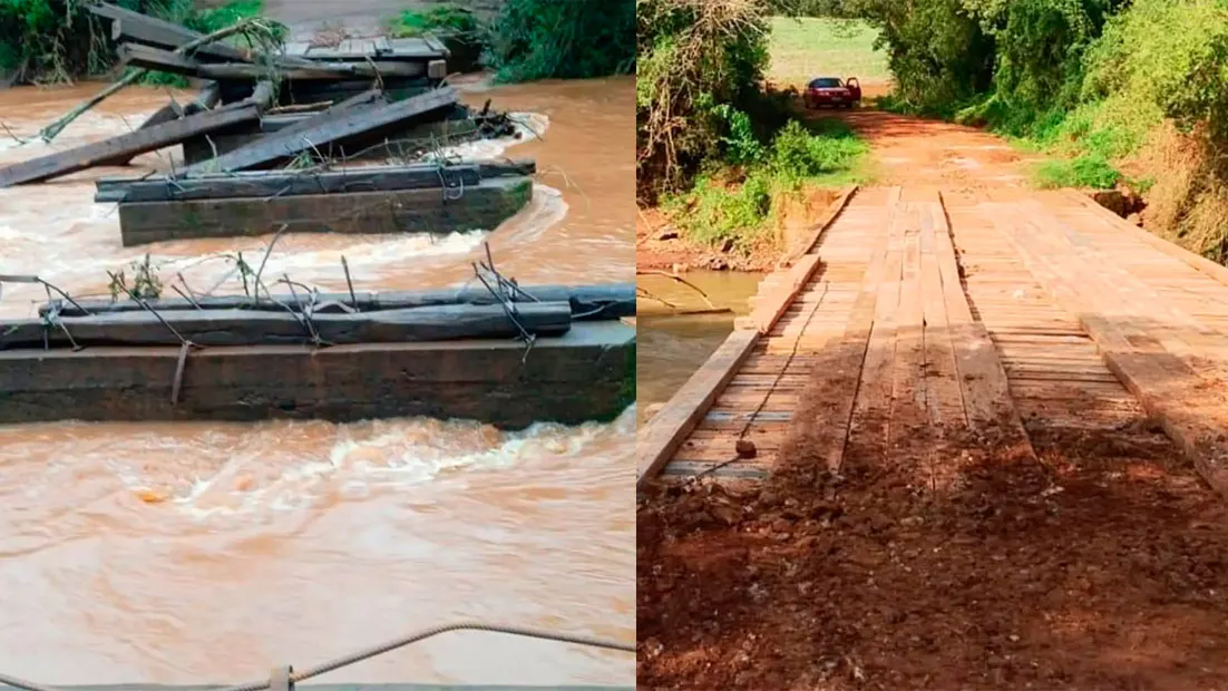 Ponte entre Santa Rosa e Três de Maio é recuperada
