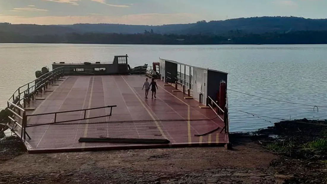 Travessias de balsa são suspensas em Porto Mauá, Porto Xavier e Porto Vera Cruz