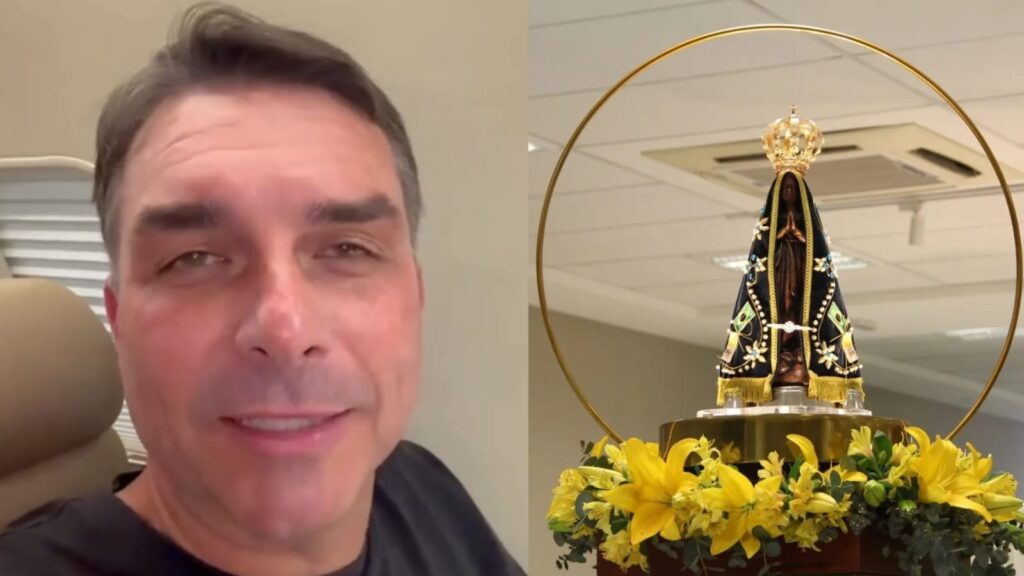 IG: Flávio Bolsonaro/Santuário Nacional Aparecida