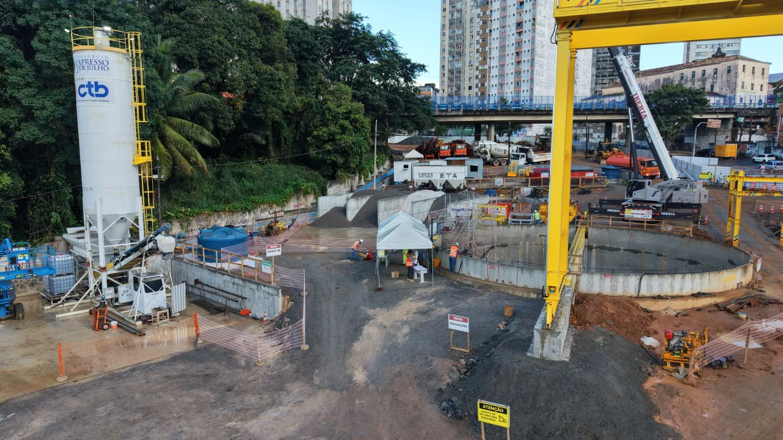 Metrô de Salvador avança em obras que fará ligação entre Lapa e Campo Grande