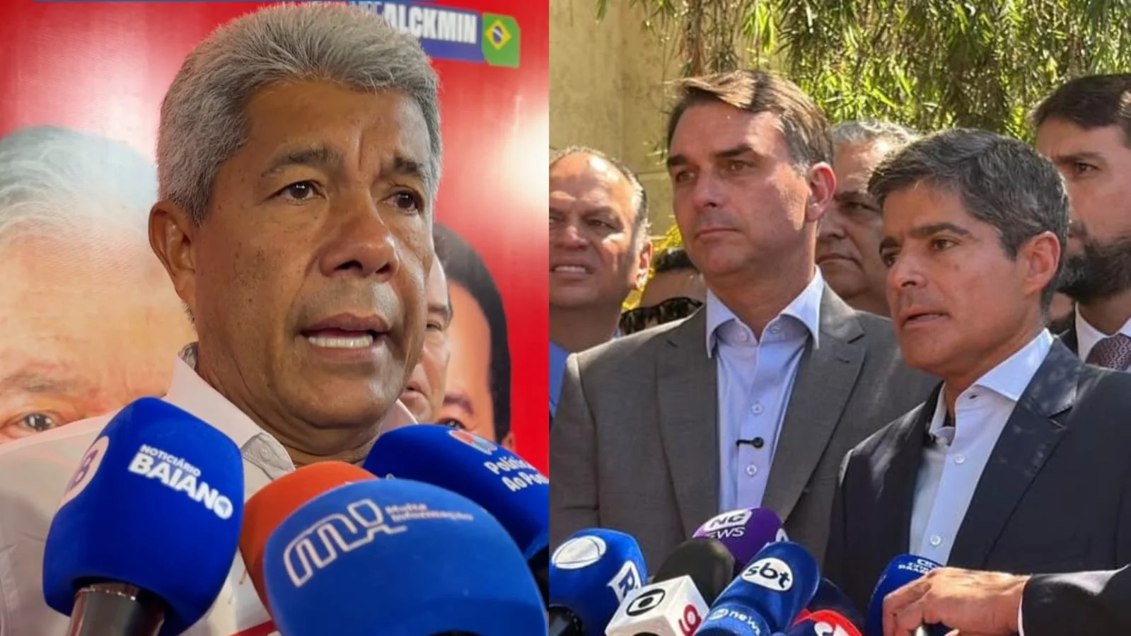 Jerônimo afirma que ACM Neto estava ao lado de Flávio Bolsonaro antes mesmo de declarar apoio: “Política da conveniência”