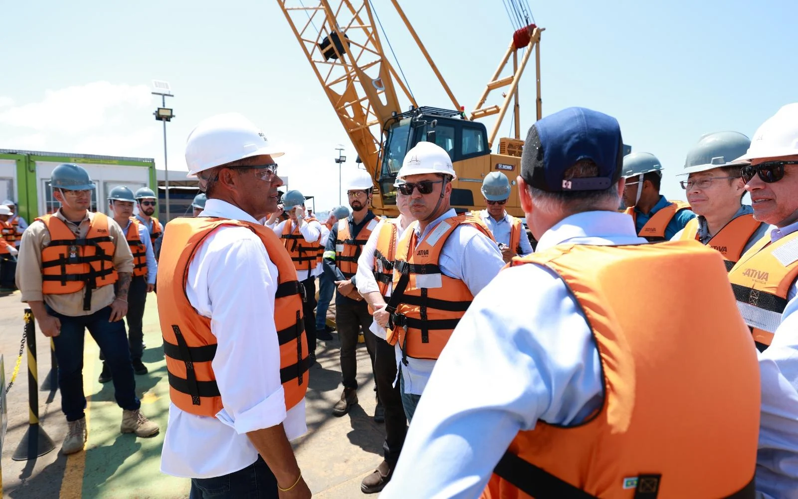 Jerônimo acompanha etapa importante da construção da Ponte Salvador-Itaparica e agradece a Lula pelos R$ 3 bilhões garantidos para a obra