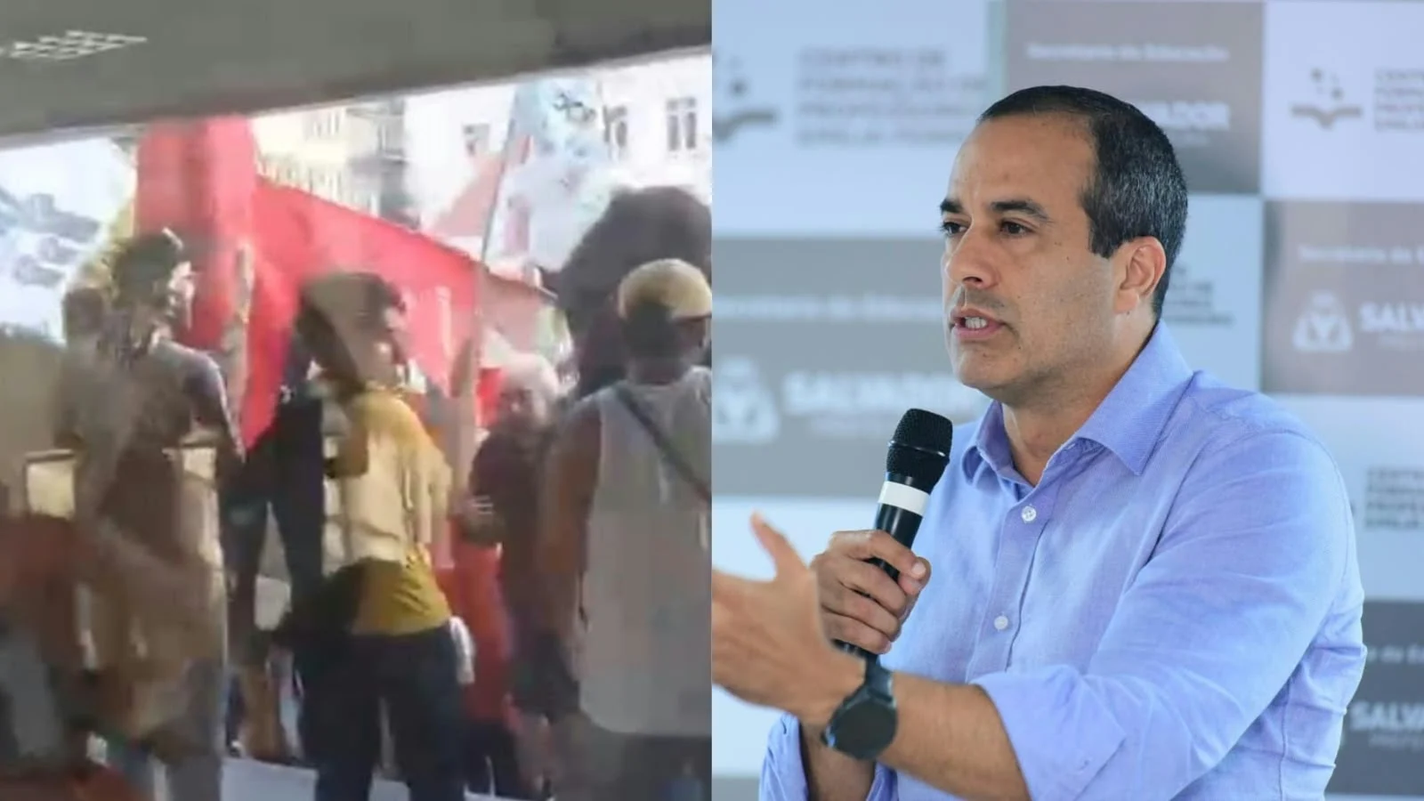Prefeitura de Salvador suspende expediente após protesto contra Bruno Reis no Palácio Thomé de Souza