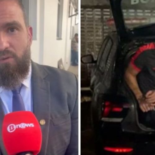 Blogueiro suspeito de matar motociclista trânsito volta para delegacia após audiência; diz advogado